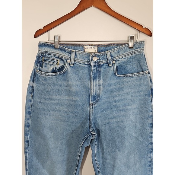 Free People We The Free Denim - Free People‎ We The Free Deep Size 31 - Xena High Rise Slim Straight